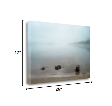 26" Calming Water's Edge Giclee Wrap Canvas Wall Art