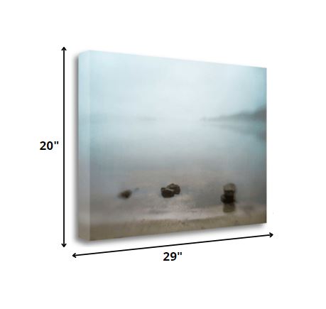 29" Calming Water's Edge Giclee Wrap Canvas Wall Art