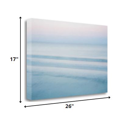 26"  Scenic Blue Waters Giclee Wrap Canvas Wall Art