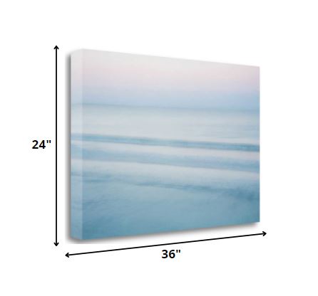 36" Scenic Blue Waters Giclee Wrap Canvas Wall Art