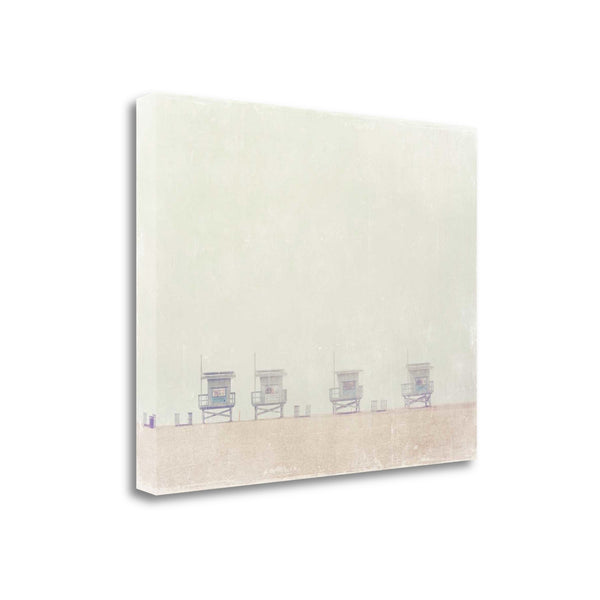 Four Lifeguard Stands 1 Giclee Wrap Canvas Wall Art