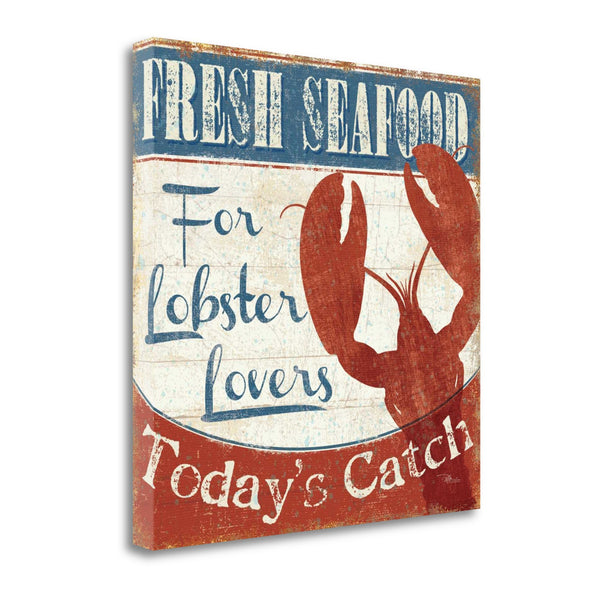 24" Lobster Lovers Giclee Wrap Canvas Wall Art