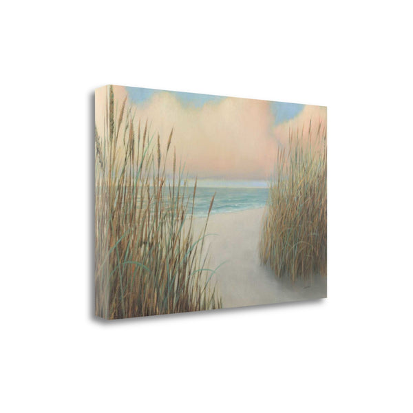 47" Natural Coastal Beach Trail Giclee Print on Gallery Wrap Canvas Wall Art