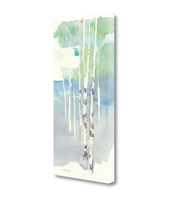 Watercolor Abstract Forest 1 Giclee Wrap Canvas Wall Art