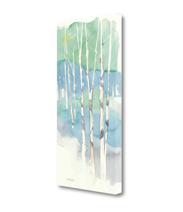 Watercolor Abstract Forest 2 Giclee Wrap Canvas Wall Art