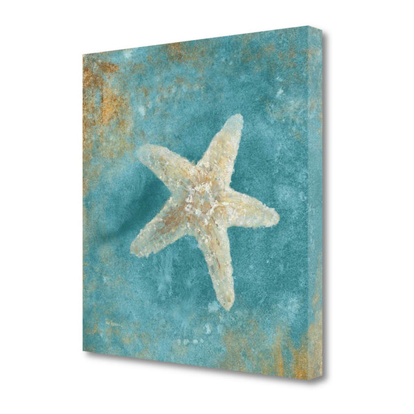 24" Majestic Starfish  in the Deep Blue Sea Giclee Wrap Canvas Wall Art