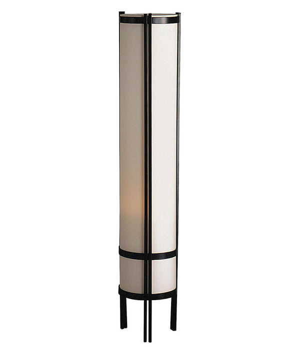 Shoji Inspired Linen and Wood Floor Lamp