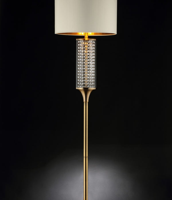 Gold Crystal Floor Lamp