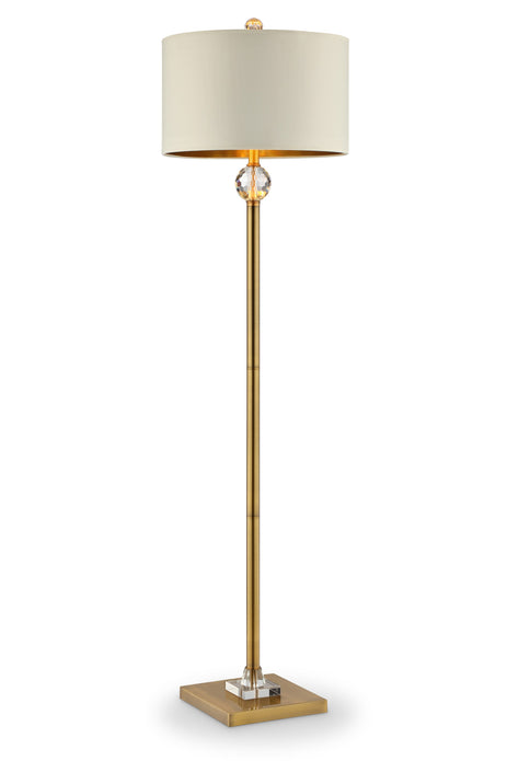 Gold Crystal Accent Floor Lamp