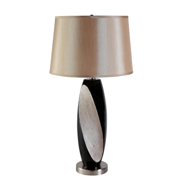 Narrow Black and Gold Table Lamp