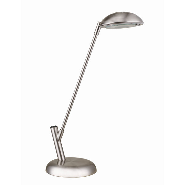 Minimalist Silver Swing Arm LED Table Lamp