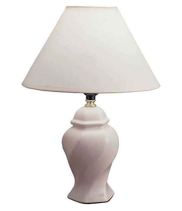 White Urn Shaped Table Lamp