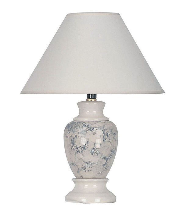 Ivory Marbled Ceramic Table Lamp