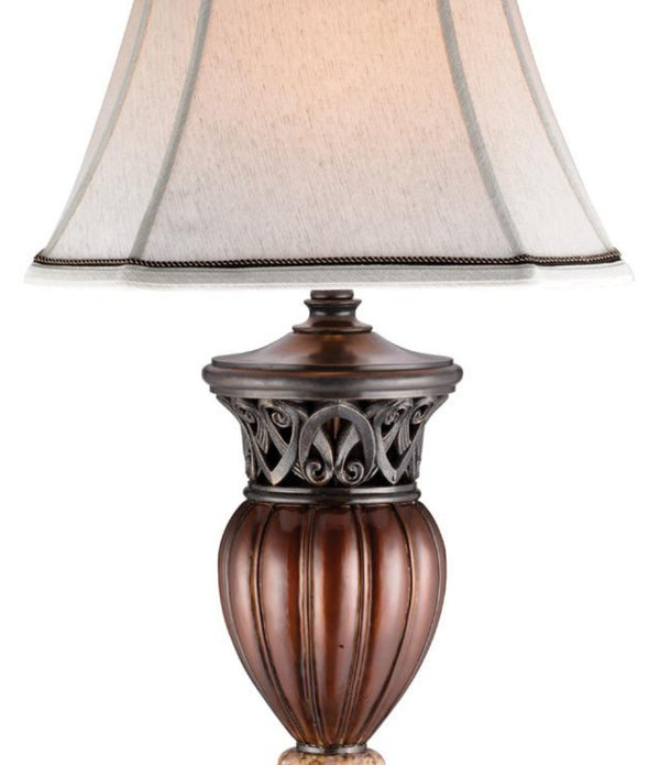 Traditional Roman Style Table Lamp with Bronze Finish