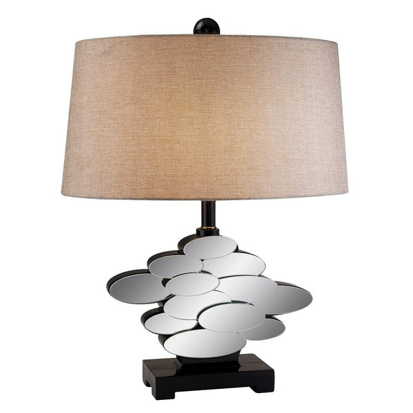 Beautiful Bronzed Table Lamp with Glass Accents