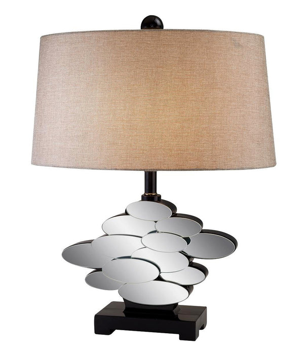 Beautiful Bronzed Table Lamp with Glass Accents