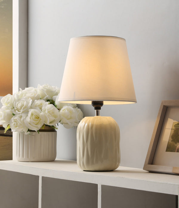 Angellic Ivory Ceremic Table Lamp