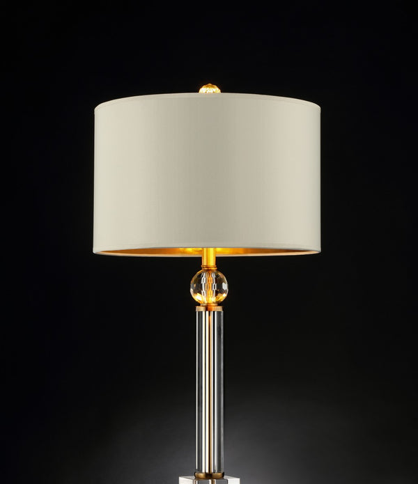 Gold Crystal Accent Desk Lamp