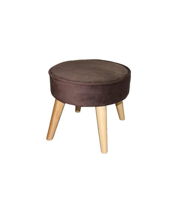 Useful Brown Suede Foot Stool