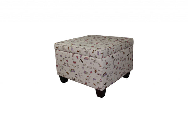 Traveling Cats Storage Ottoman