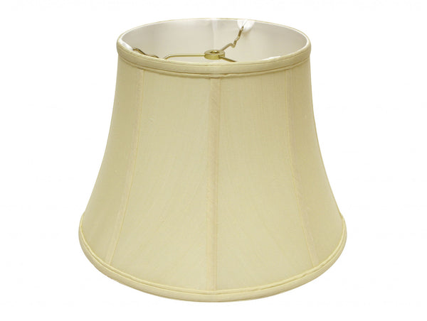 14" Antique White Altered Bell Monay Shantung Lampshade