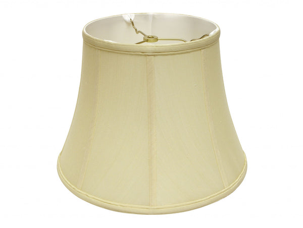 14" Antique White Altered Bell Monay Shantung Lampshade