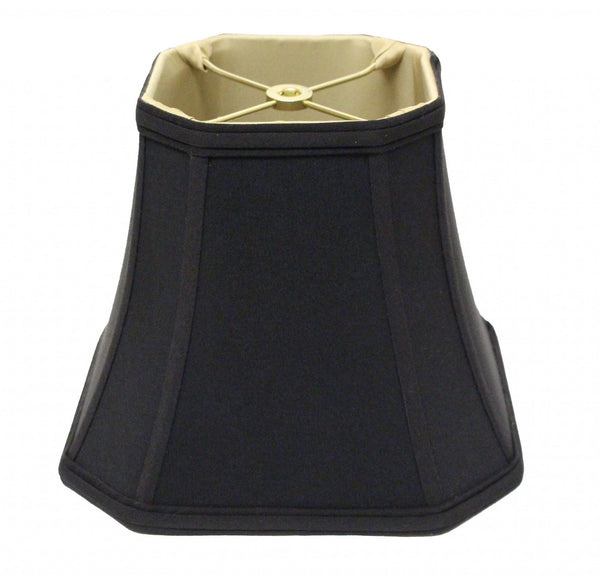 12" Black with Bronze Lining Slanted Square Bell No Slub Lampshade