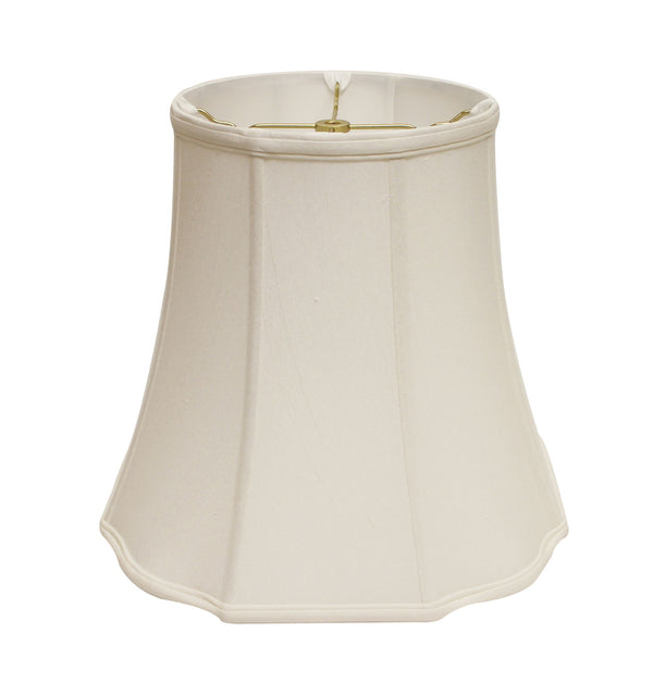 14" White Premium Octagon Monay Shantung Lampshade