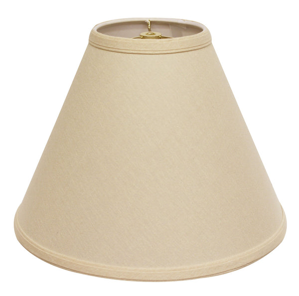 13" Parchment Biege Deep Cone Linen Lampshade