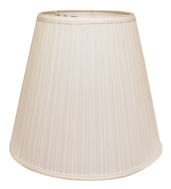 16" White Deep Empire Broadcloth Lampshade