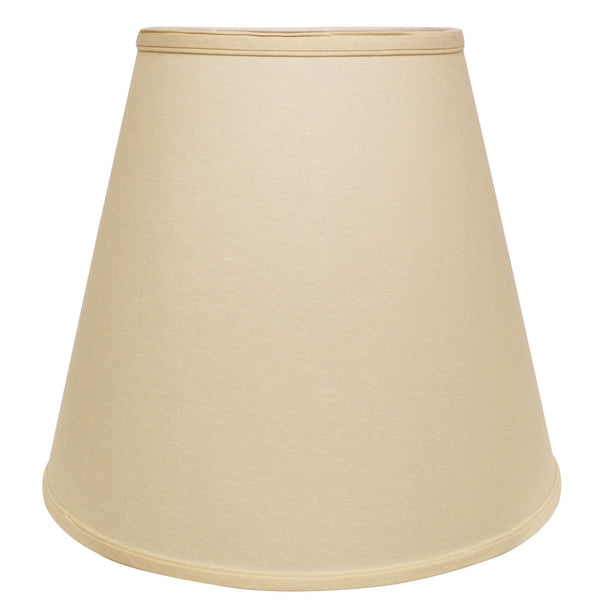 16" Parchment Biege Deep Empire Linen Lampshade