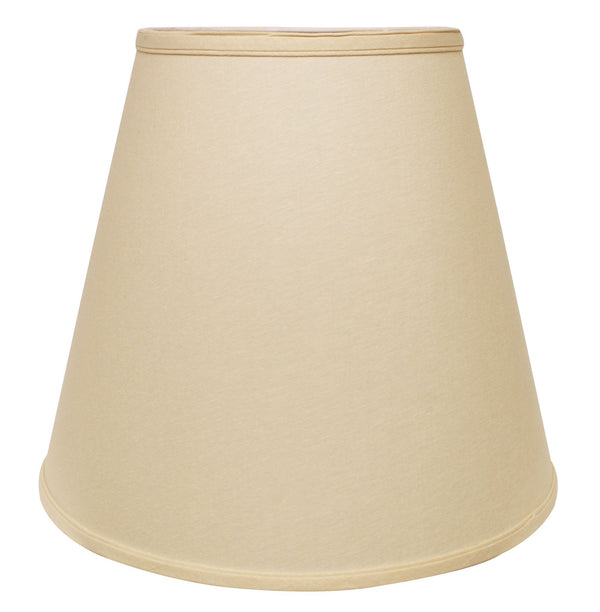 18" Parchment Biege Empire Linen Lampshade