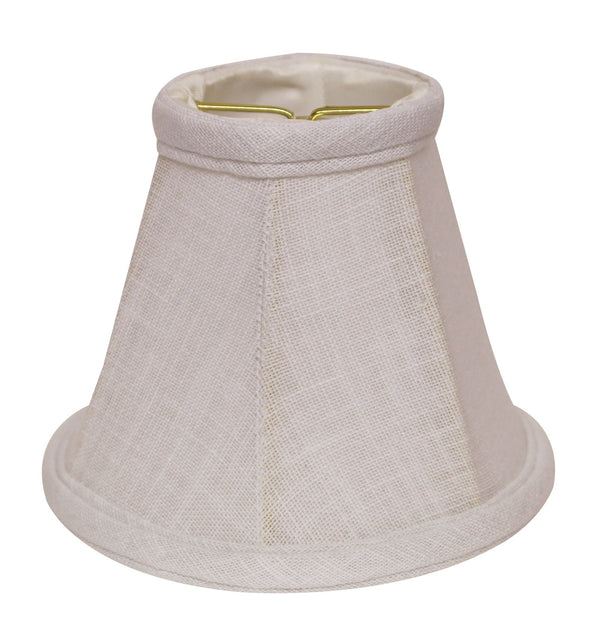 6" White Premium Set of 6 Chandelier Linen Lampshades