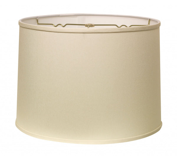 15" Ivory Throwback Drum No Slub Lampshade