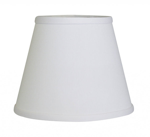 8" White Hardback Empire No Slub Lampshade