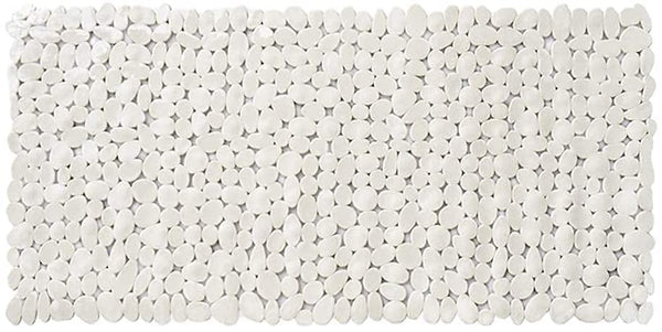 White Spa Pebbles Bathtub Mat