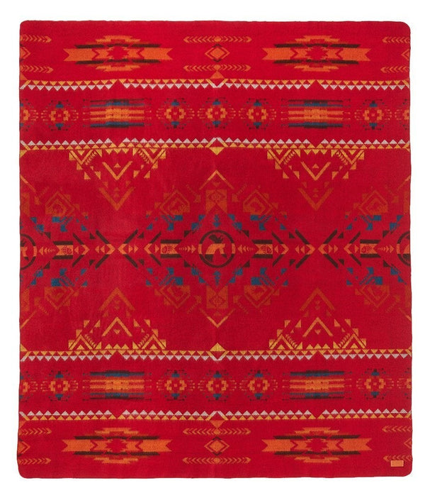 Ultra Soft Red Southwest Handmade Throw Blanket