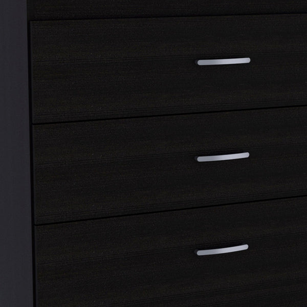 29" Black Three Drawer Dresser