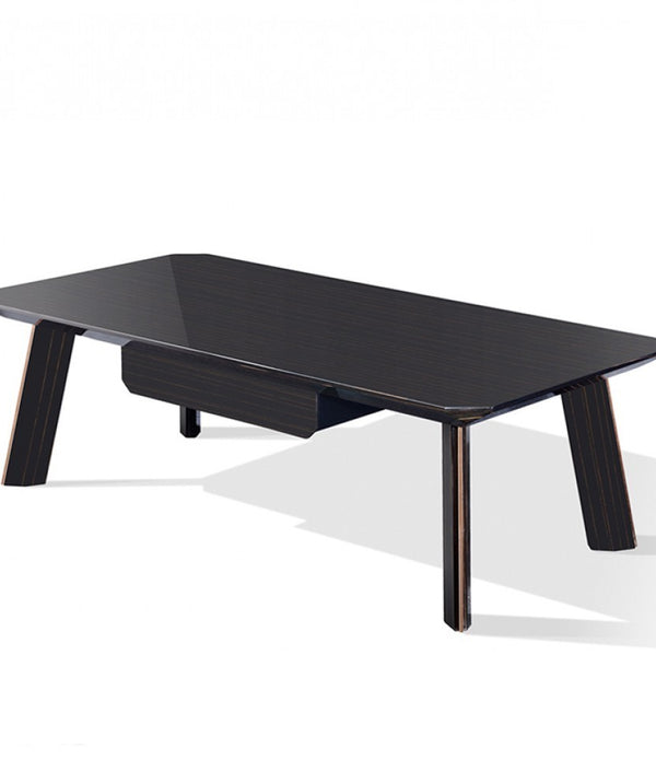 Modern Black and Rose Gold Coffee Table