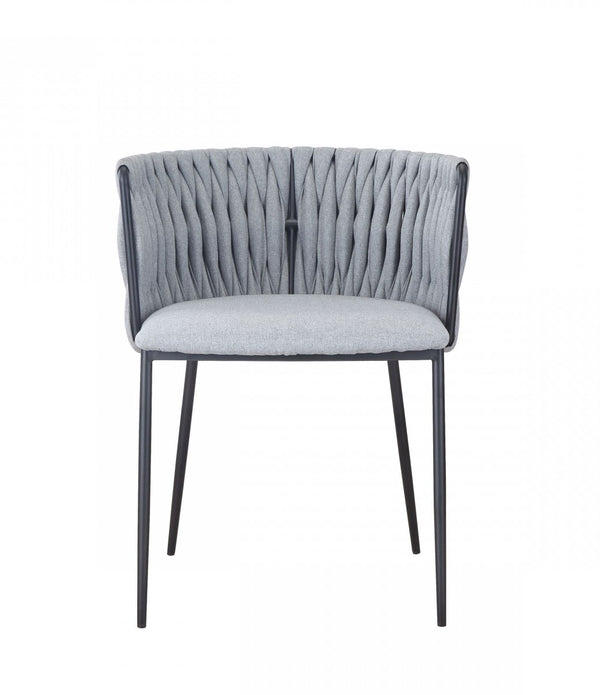 Light Gray Black Contemporary Dining Chair