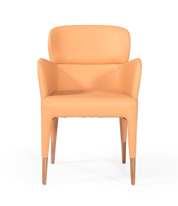 Peach Rosegold Dining Chair