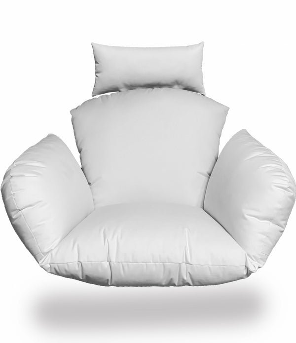 Primo White Indoor Outdoor Replacement Cushion for Egg Chair