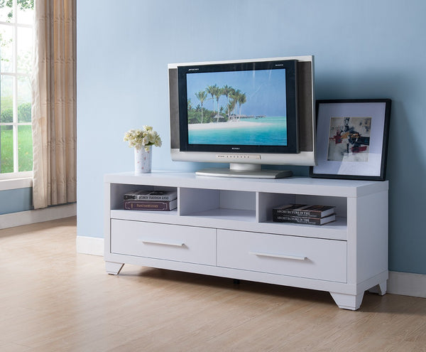 Modern White TV Stand