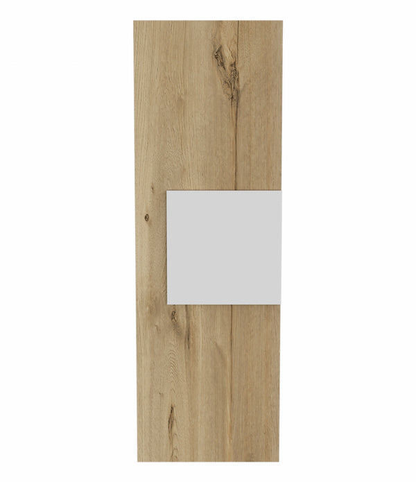 Light Oak and White Multi Purpose Vertical Hanging Cabinet