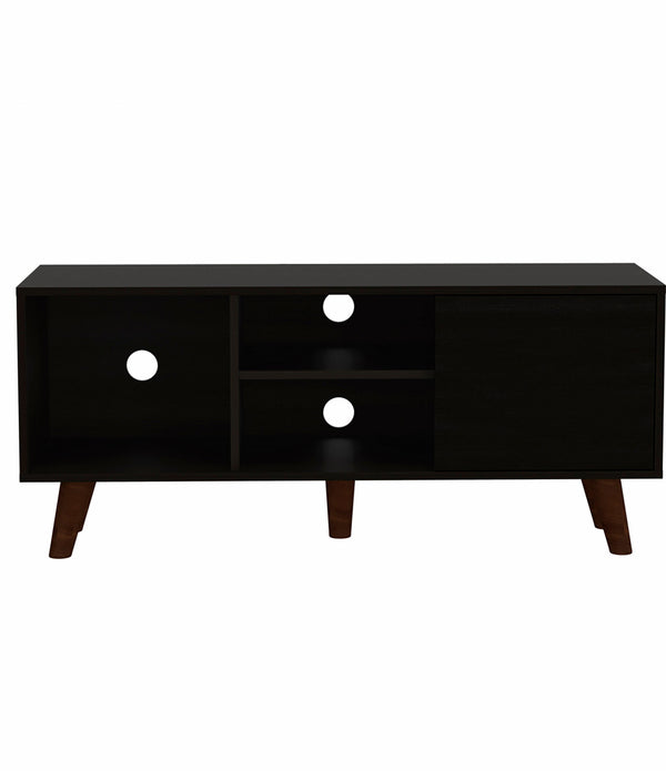 Contemporary Black Wengue TV Stand