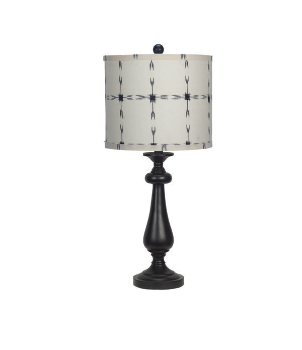 Black Candlestick Tribal Arrows Shade Table Lamp