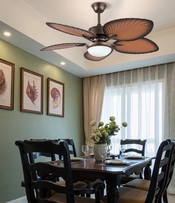 Classy Metal Ceiling Fan And LED Lamp