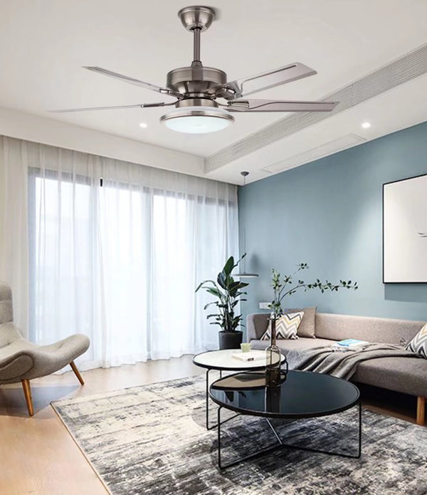 Contemporary Ceiling Lamp And Fan With Remote