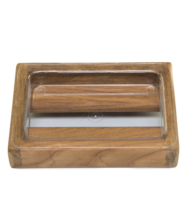 Traditional Solid Teak Vanity Soap Dish