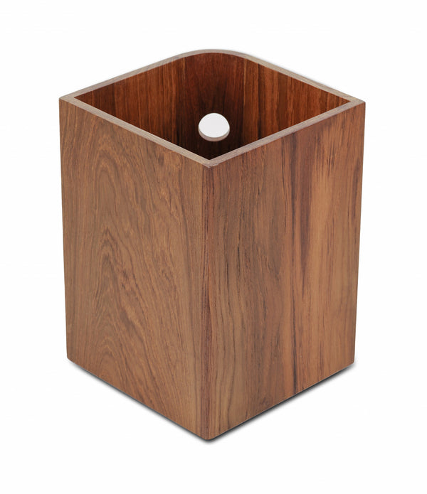 Designer Genuine Teak Waste Basket